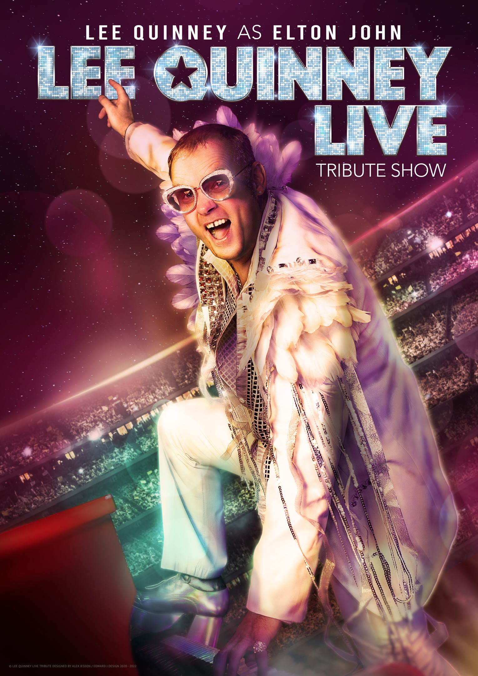 Lee Quinney Live dressed as Elton John